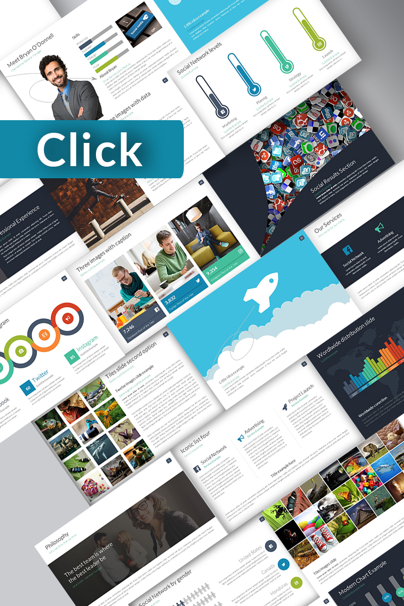 Click PowerPoint template