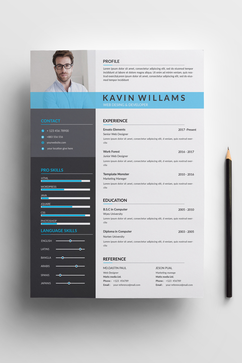 Kavin Clean Resume Template