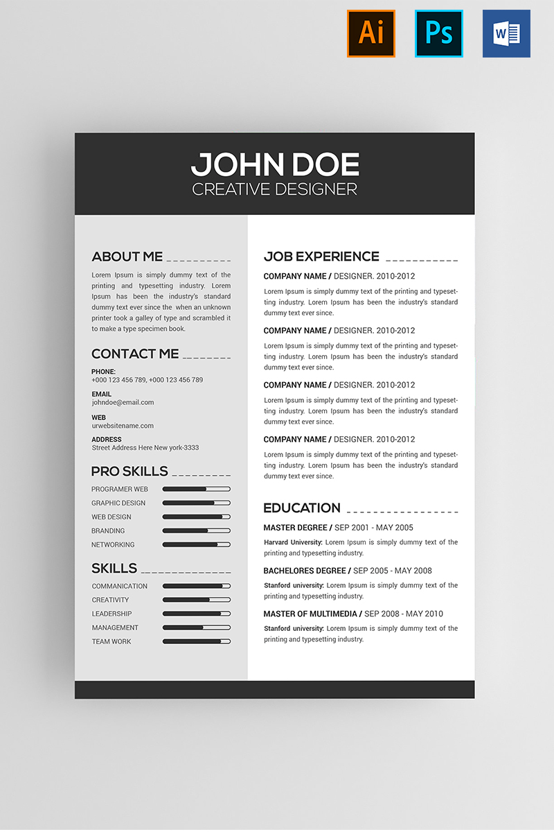 Michael Brown Resume Template