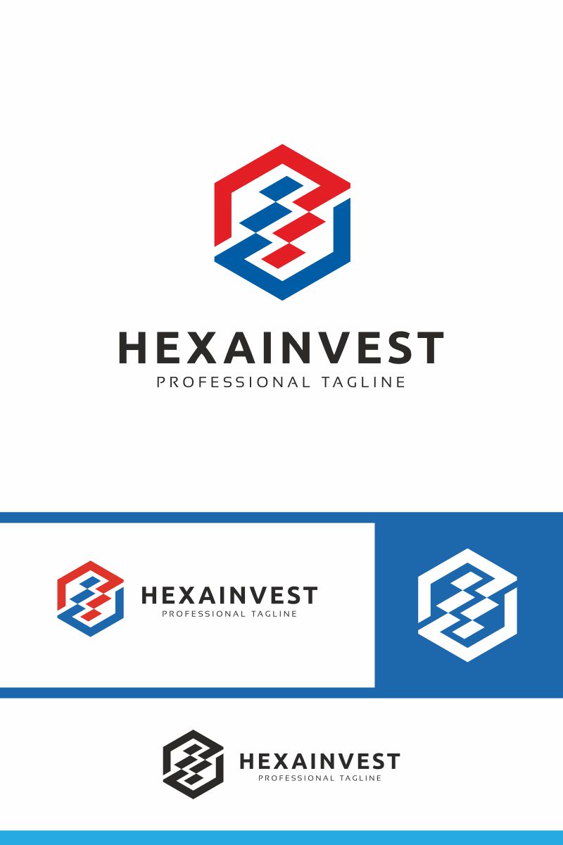 Hexa Invest Logo Template