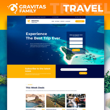 Travel Travelling Landing Page Templates 74444