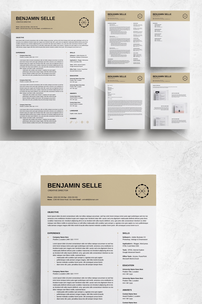 Benjamin Selle Professional & Modern Resume Template