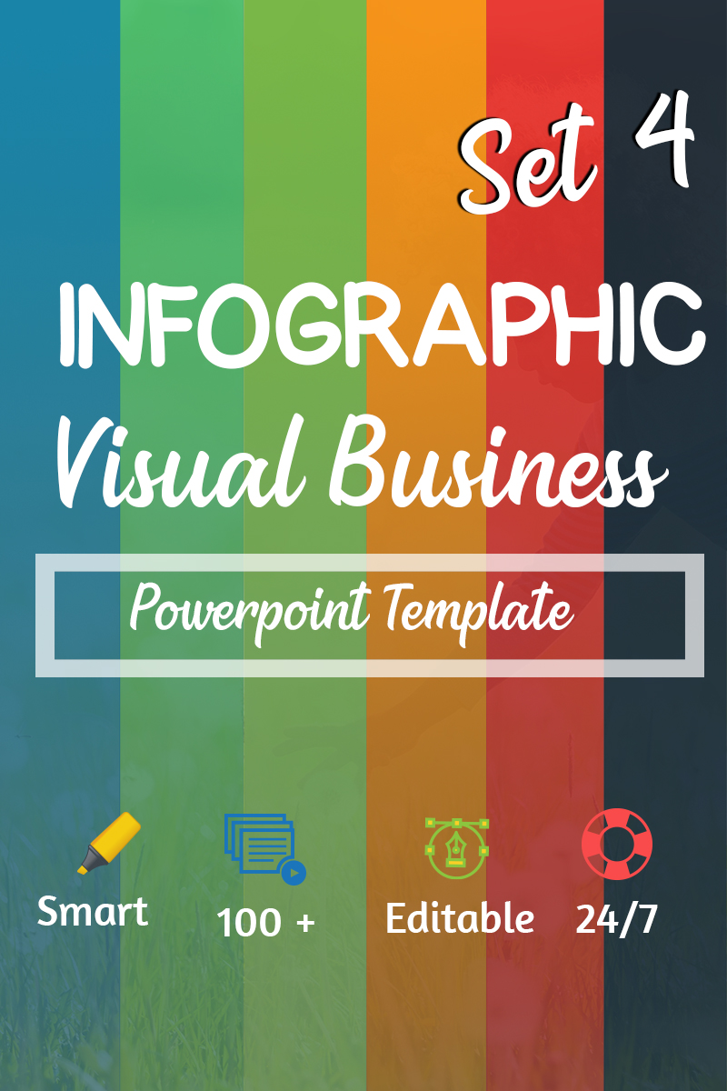 Visual Business Set 4 PowerPoint template