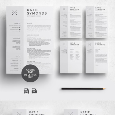 Template A4 Resume Templates 74459