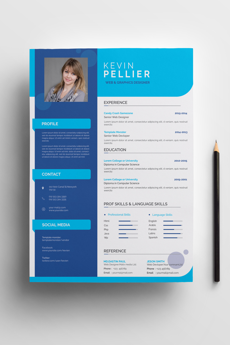 Modern  Downloadable Resume Template