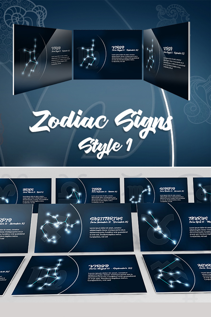 Zodiac Style 1st PowerPoint template