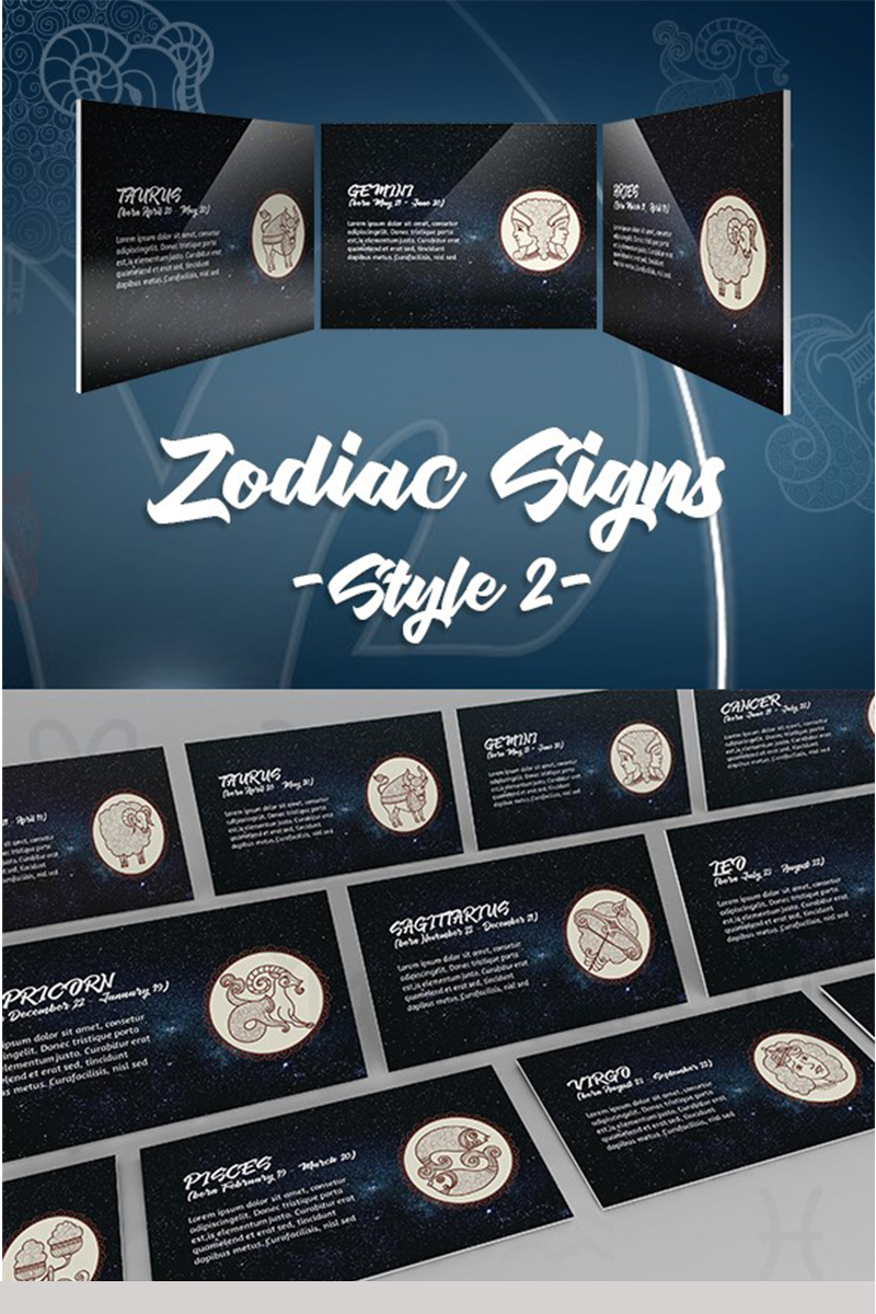 Zodiac Style 2nd PowerPoint template