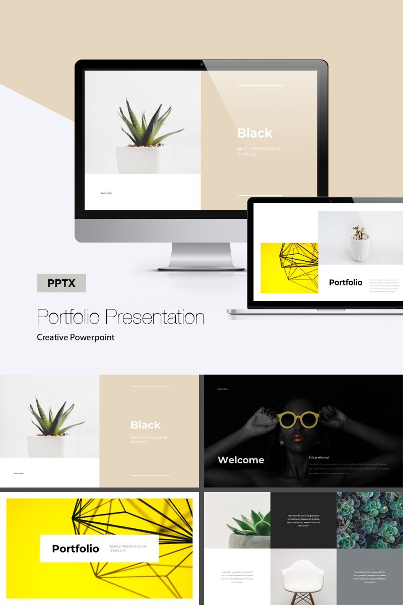 Portfolio PowerPoint template