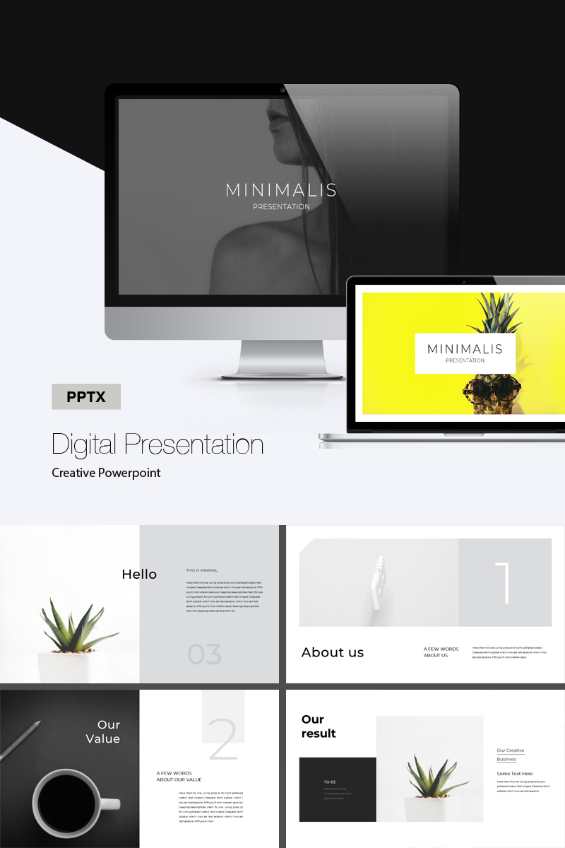 Digital Presentation PowerPoint template