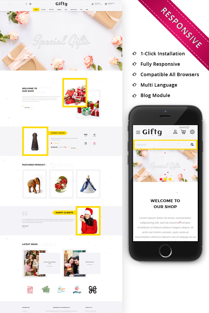 Giftg - The Gift Shop Responsive OpenCart Template