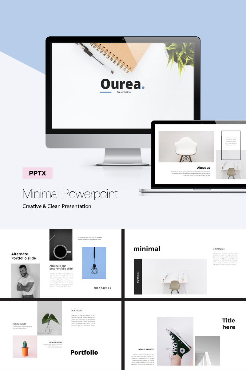 Minimal PowerPoint template