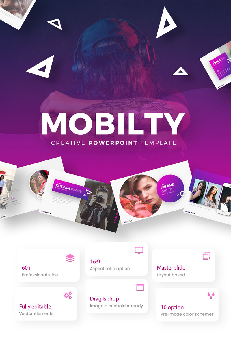 Mobility - Creative Presentation PowerPoint template