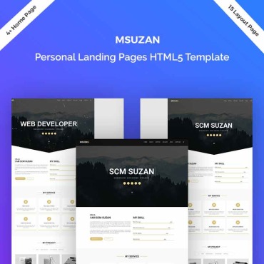 Colorful Corporate Landing Page Templates 74774