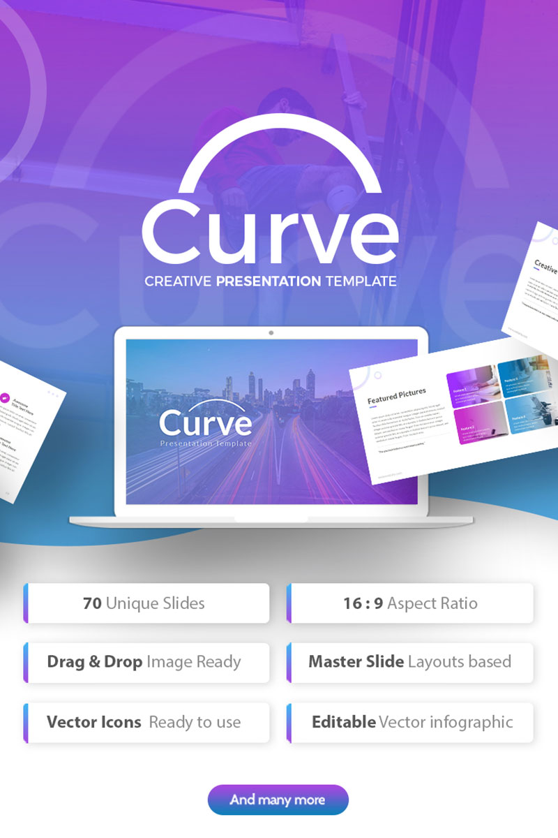 Curve - Creative Presentation PowerPoint template