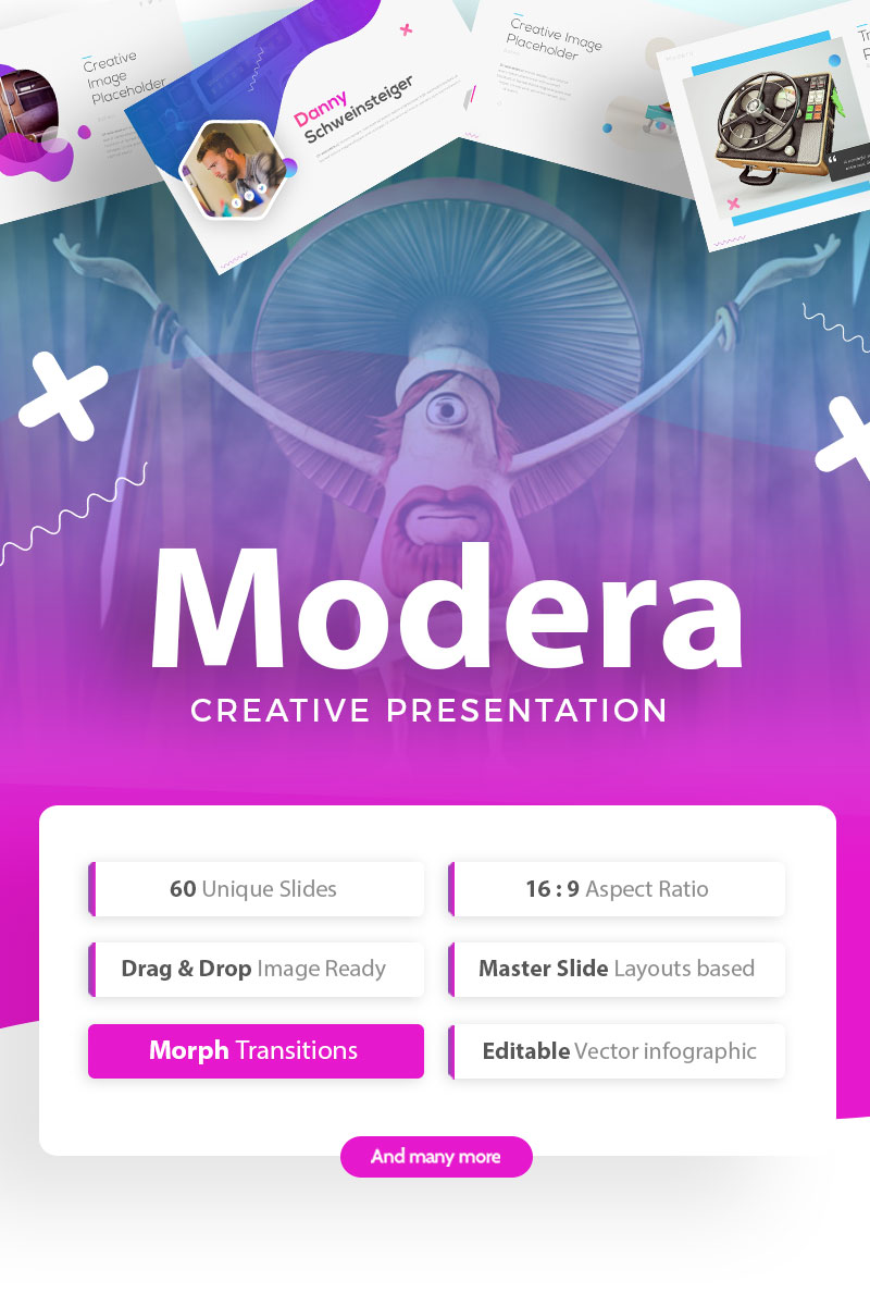 Modera - Creative Presentation PowerPoint template