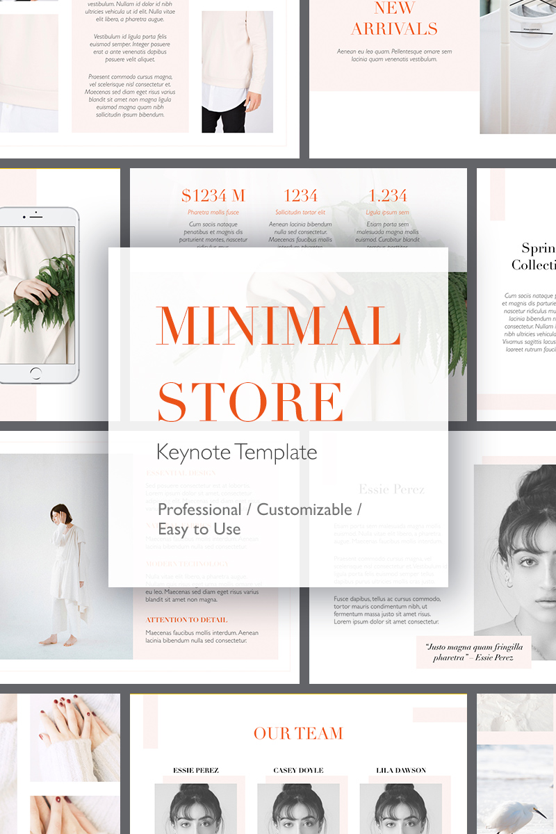 Minimal Store - Keynote template
