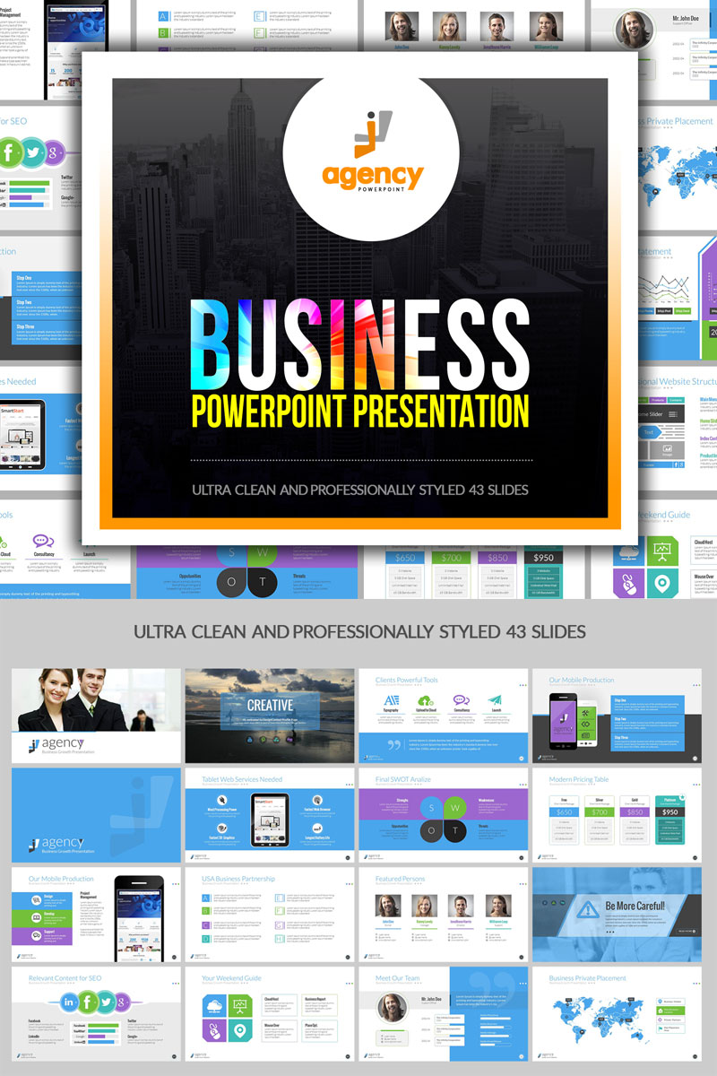 Multipurpose Business Presentation PowerPoint template