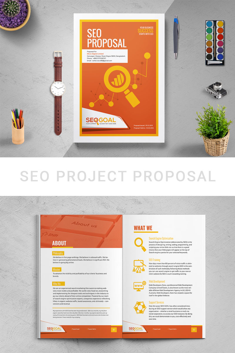 SEO Project Proposal - Corporate Identity Template