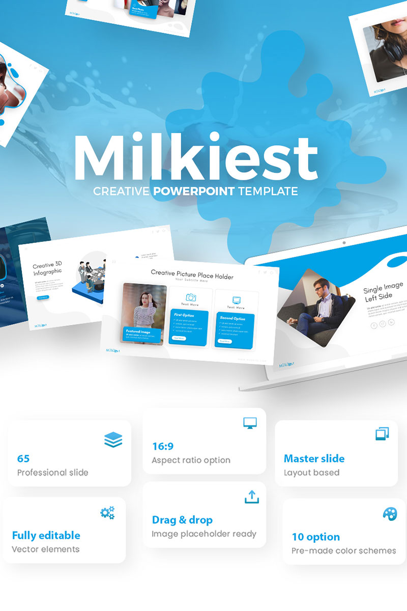 Milkiest Creative PowerPoint template