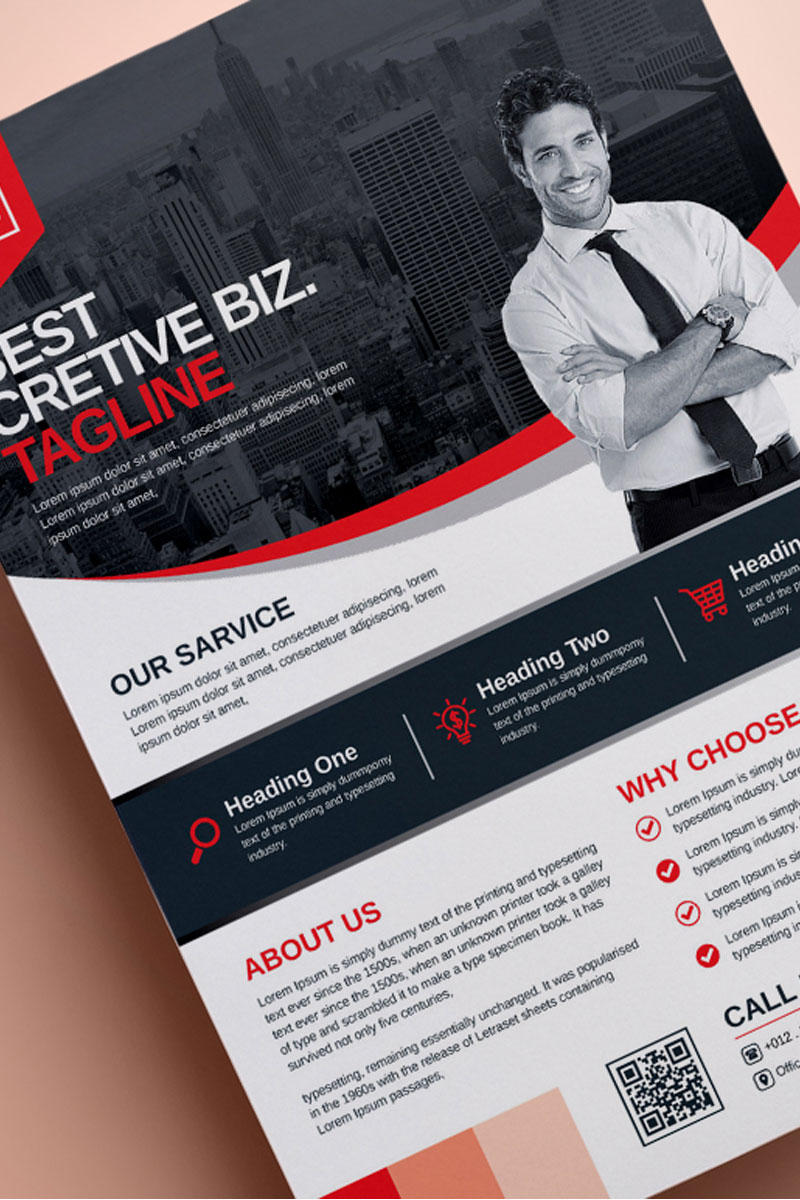 Clean & Modern Flyer | Vol. 06 - Corporate Identity Template