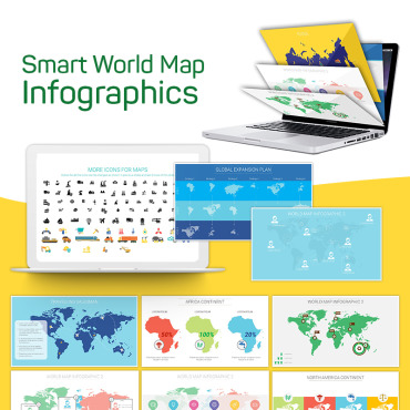 Map Infographics PowerPoint Templates 75227