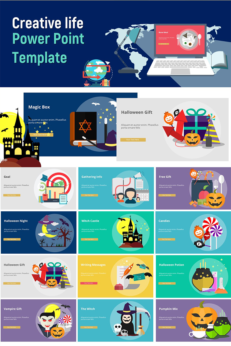 Creative Life - Infographic PowerPoint template