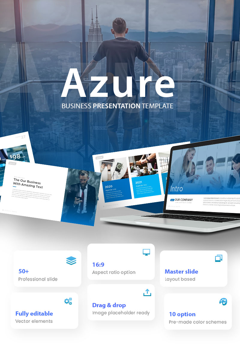 Azure - PowerPoint template