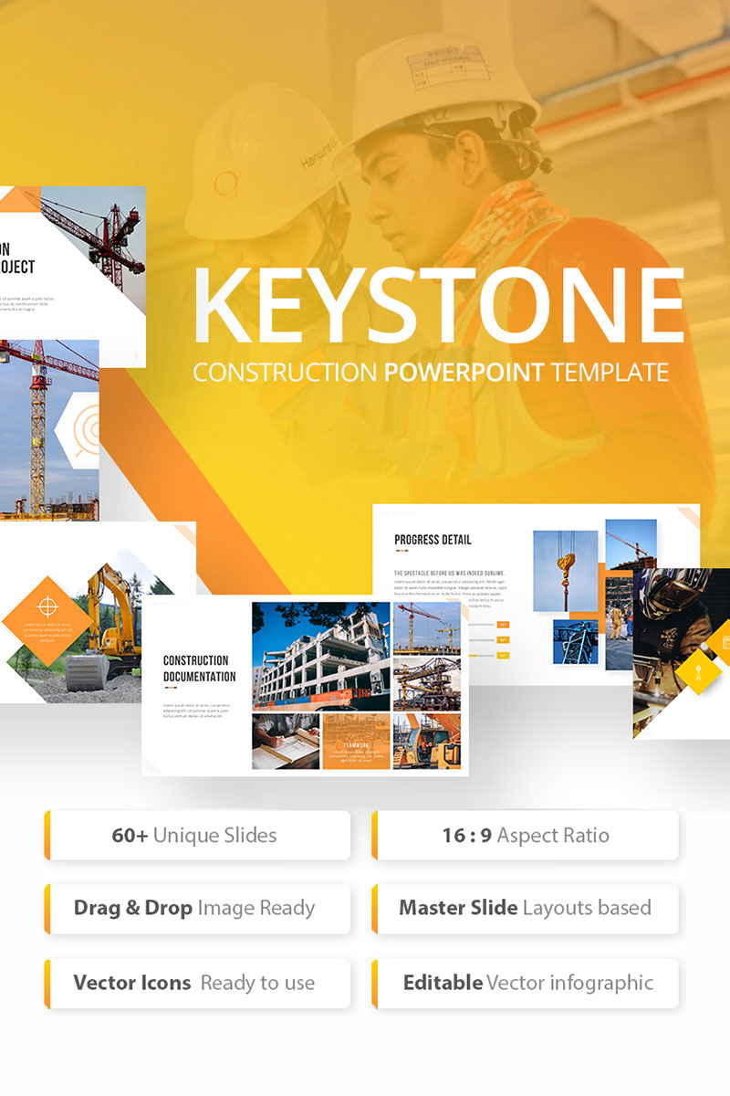 Keystone - Construction PowerPoint template