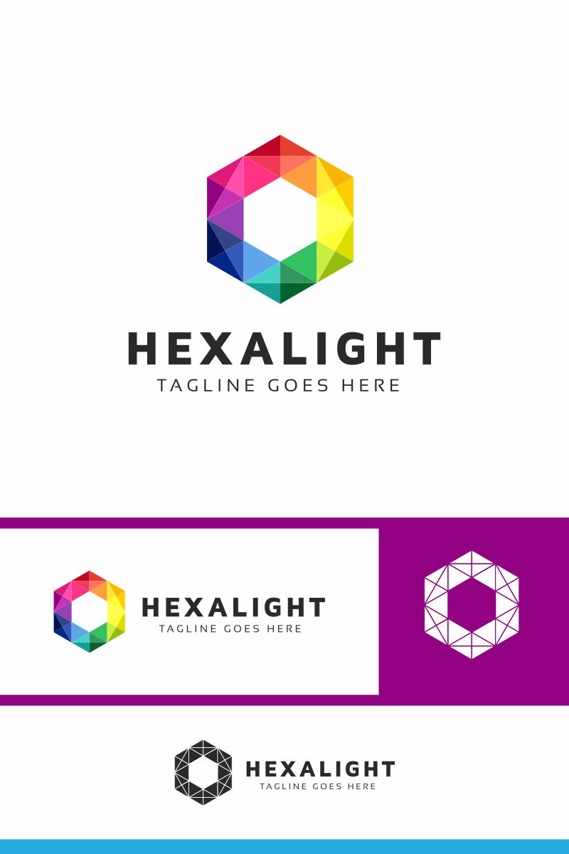 Hexa Light Logo Template