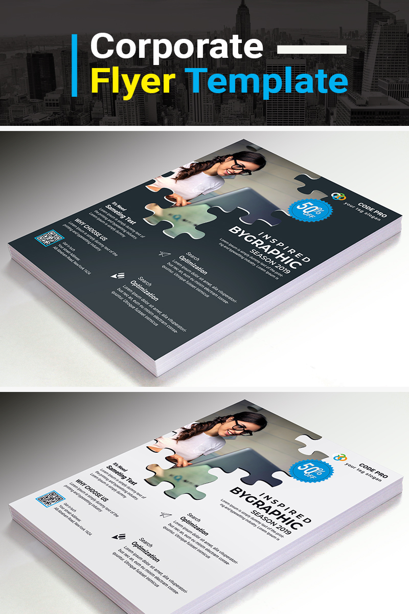 Inspired Flyer Design PSD - Corporate Identity Template