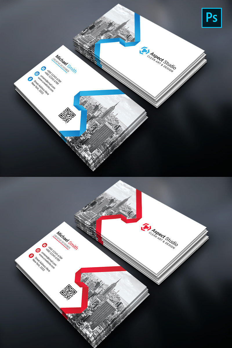 Clean Art & Design Business Card - Corporate Identity Template