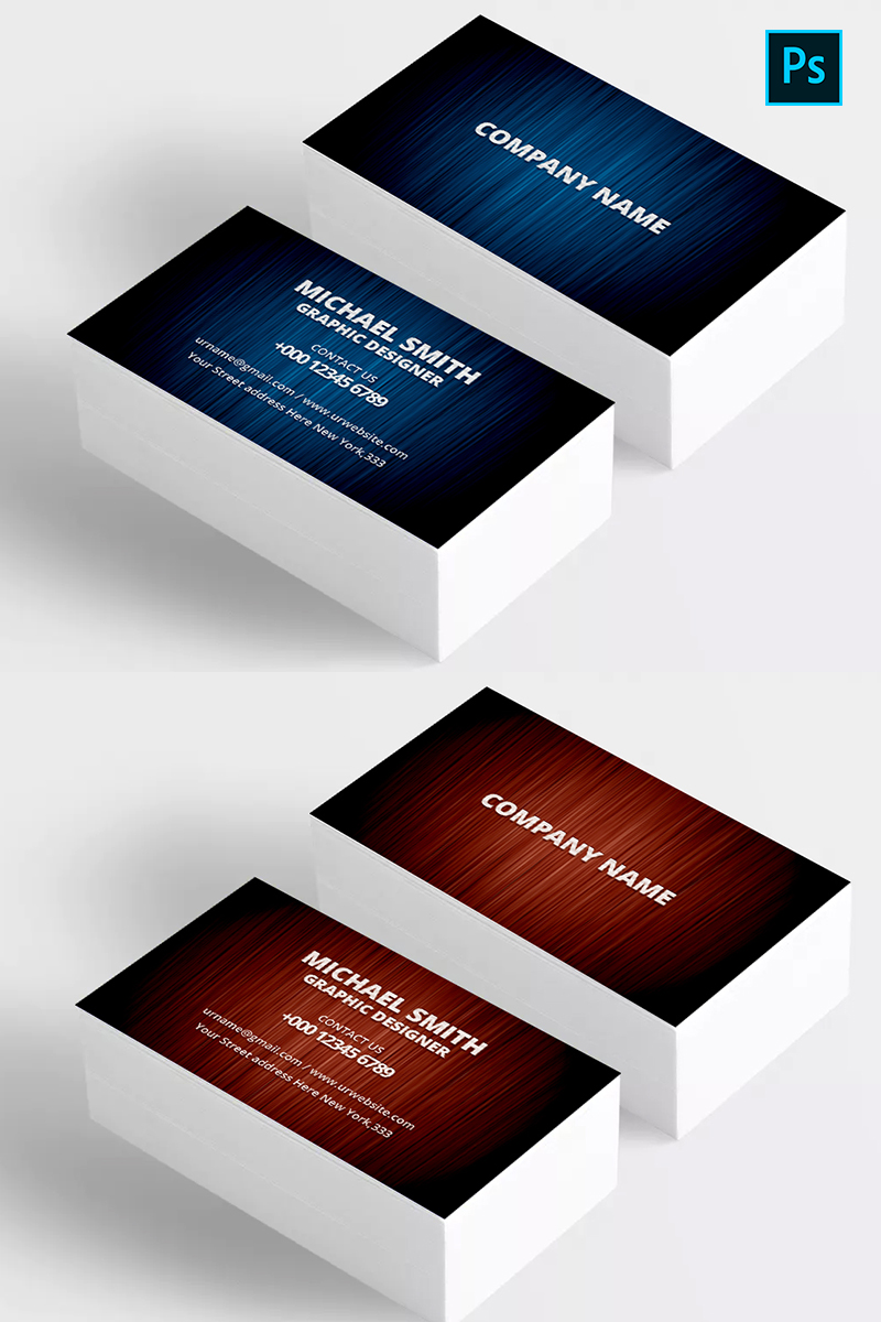 Michael Smith Business Card - Corporate Identity Template