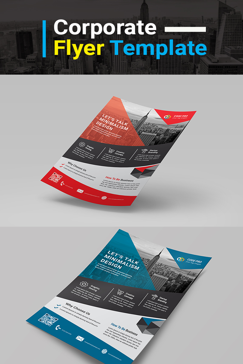 Clean Business Flyer PSD - Corporate Identity Template