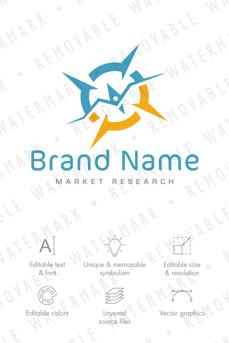 Compass of Marketing Logo Template