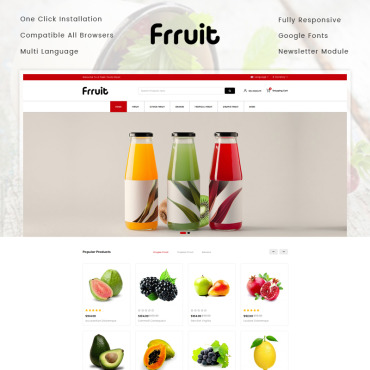Grocery Food OpenCart Templates 75488