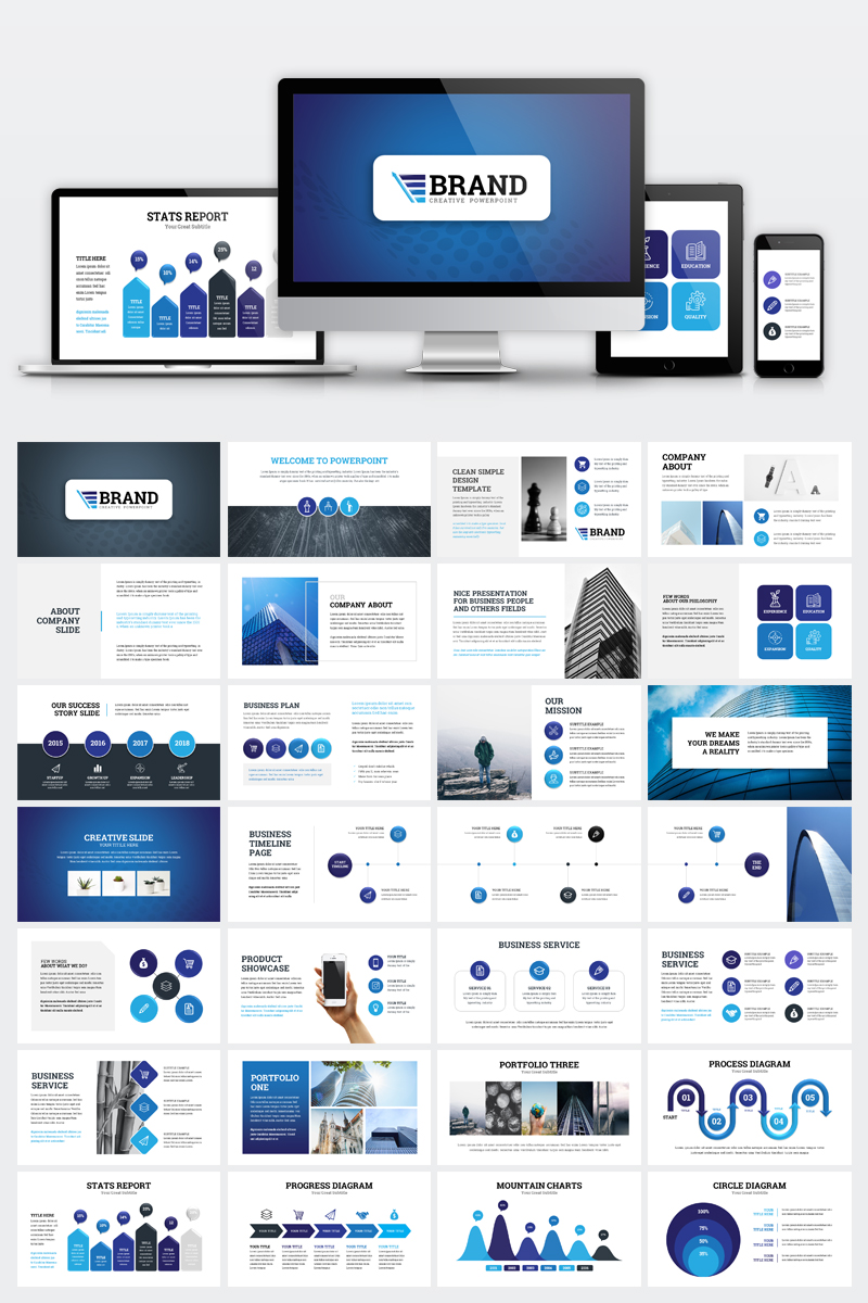 Brand Business Presentation PowerPoint template