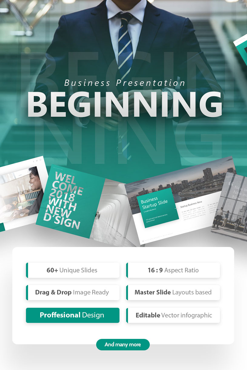 Beginning - Business PowerPoint template