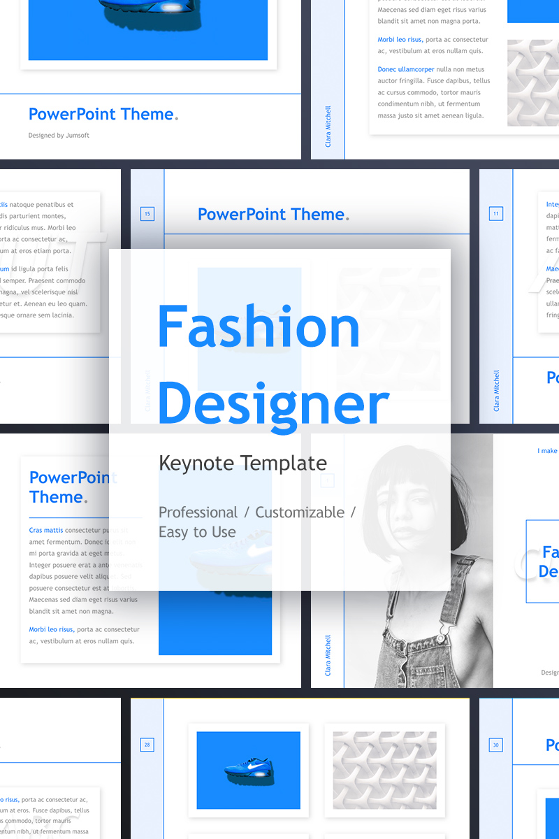 Fashion Designer - Keynote template