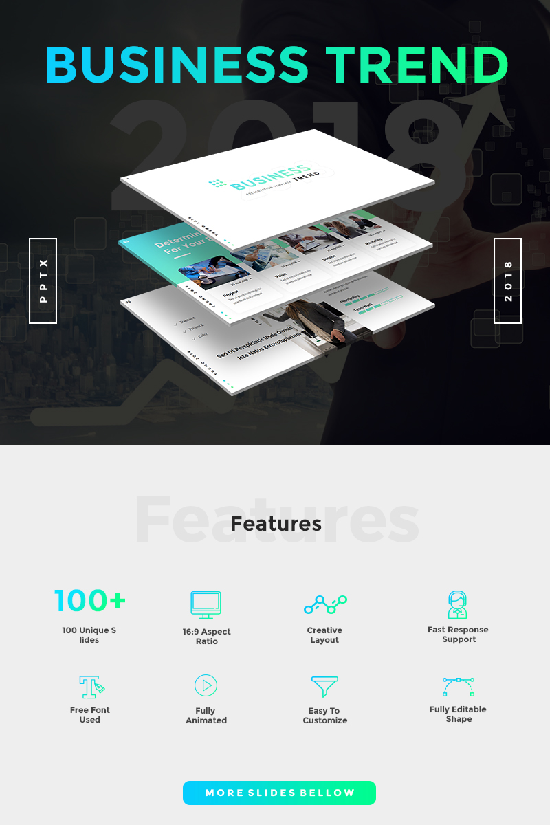 Business Trend 2018 PowerPoint template