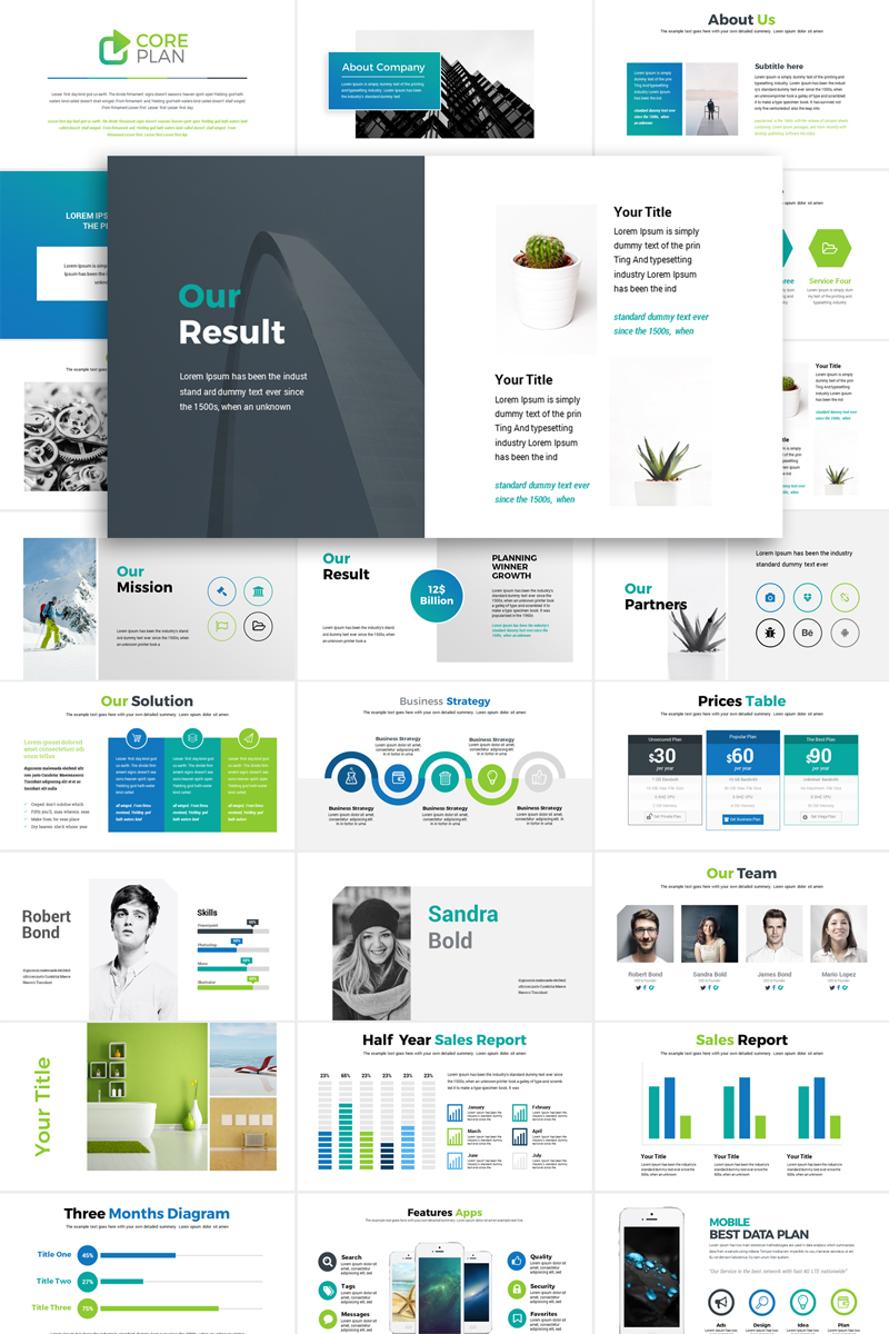 Creative Minimal Presentation PowerPoint template