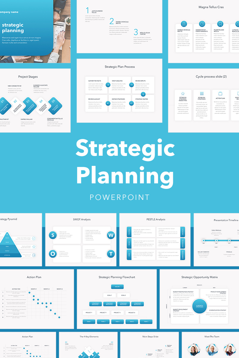 Strategic Planning PowerPoint template