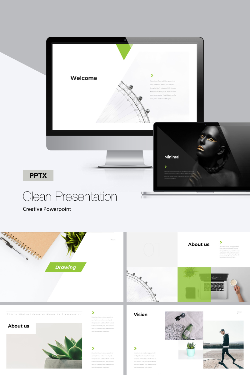 Clean - PowerPoint template