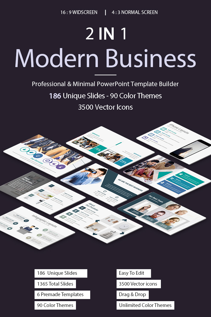 Modern Business 2 In 1 PowerPoint template