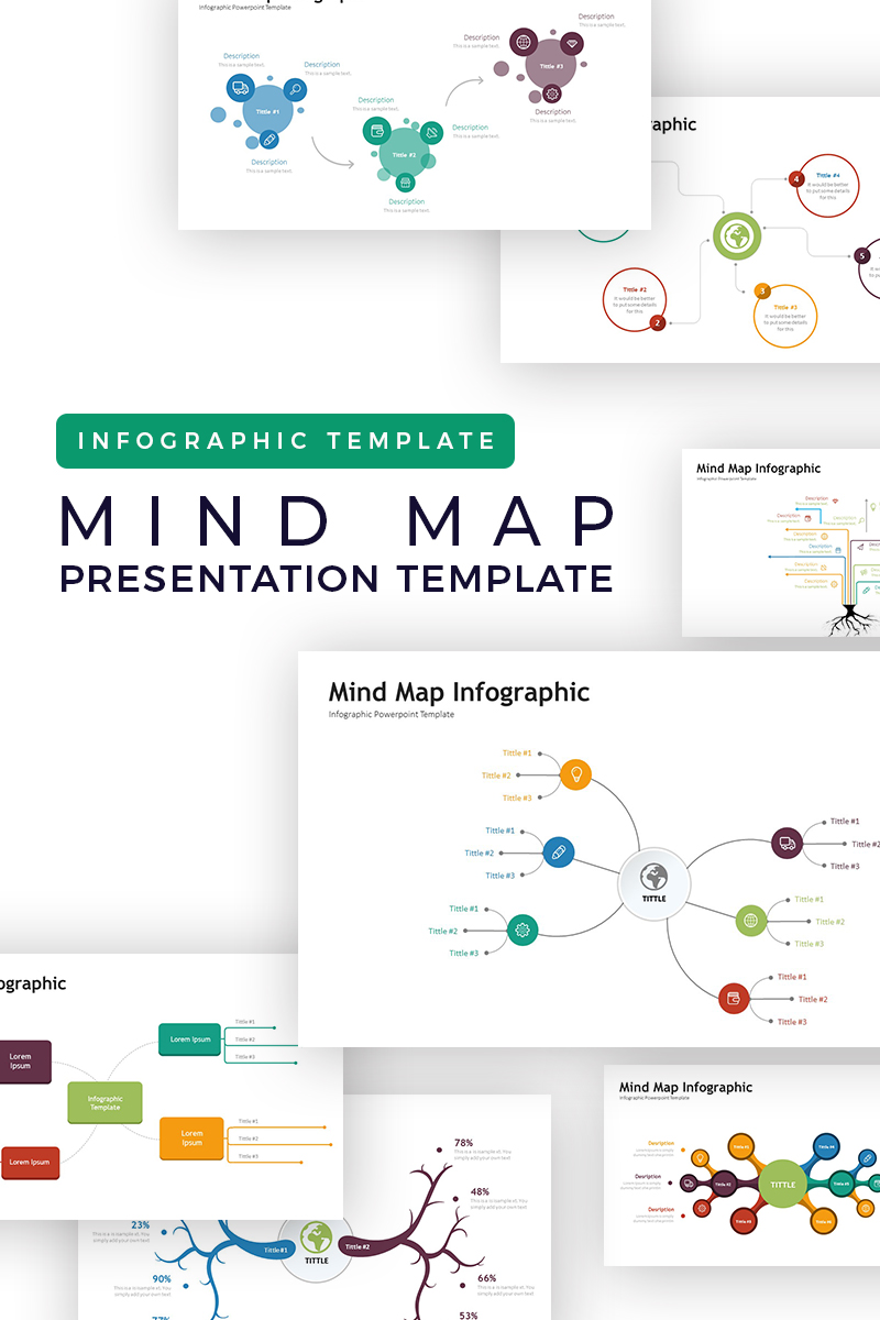 Mindmap Presentation - Infographic PowerPoint template