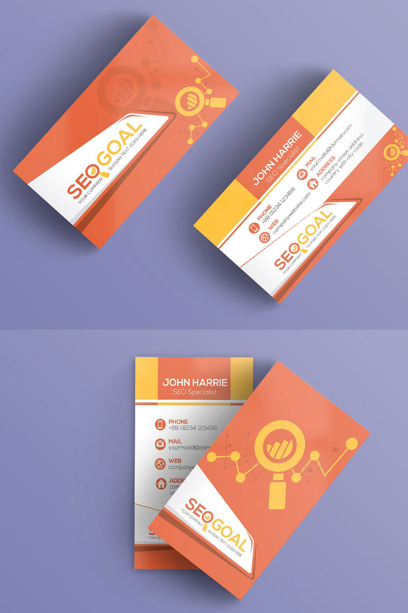 SEO Business Card - Corporate Identity Template