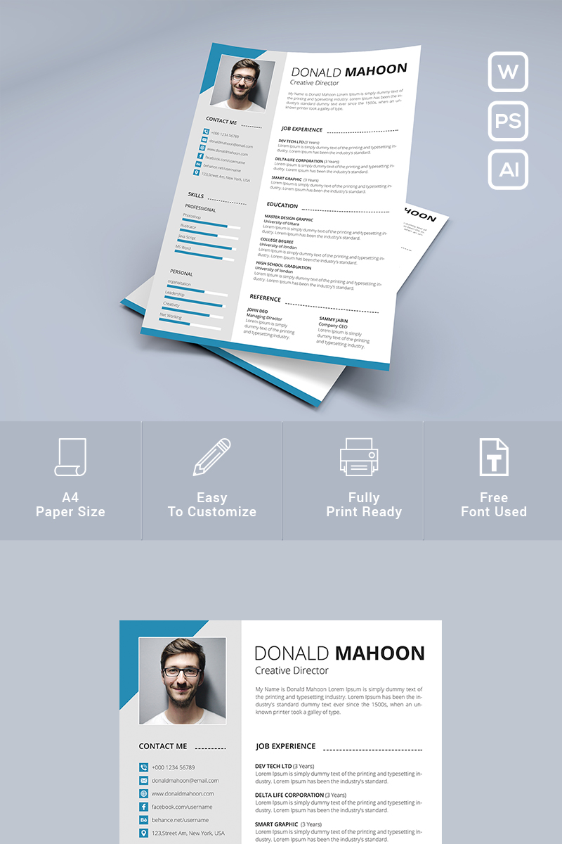 Donald Mahoon - Resume Template