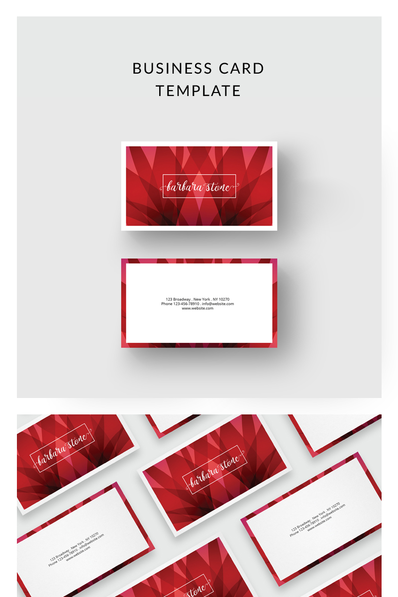 Red Business Card - Corporate Identity Template