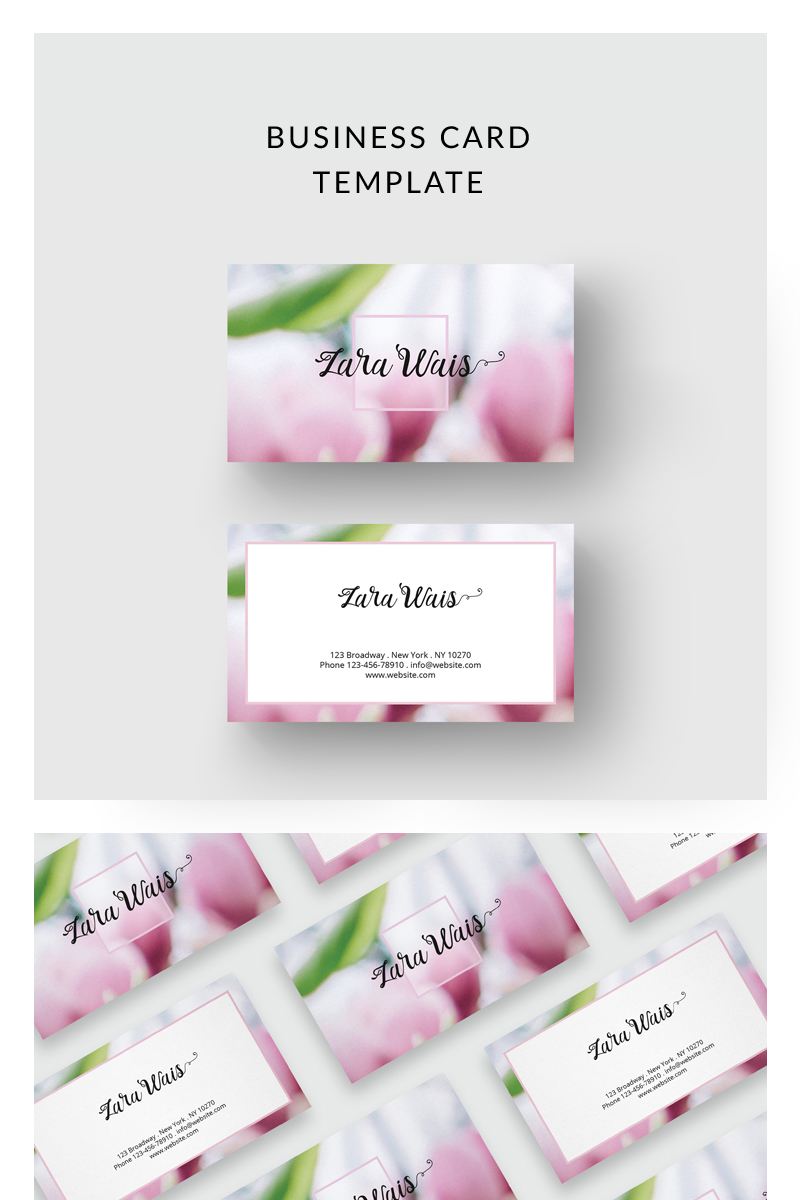 Flowers Business Card - Corporate Identity Template
