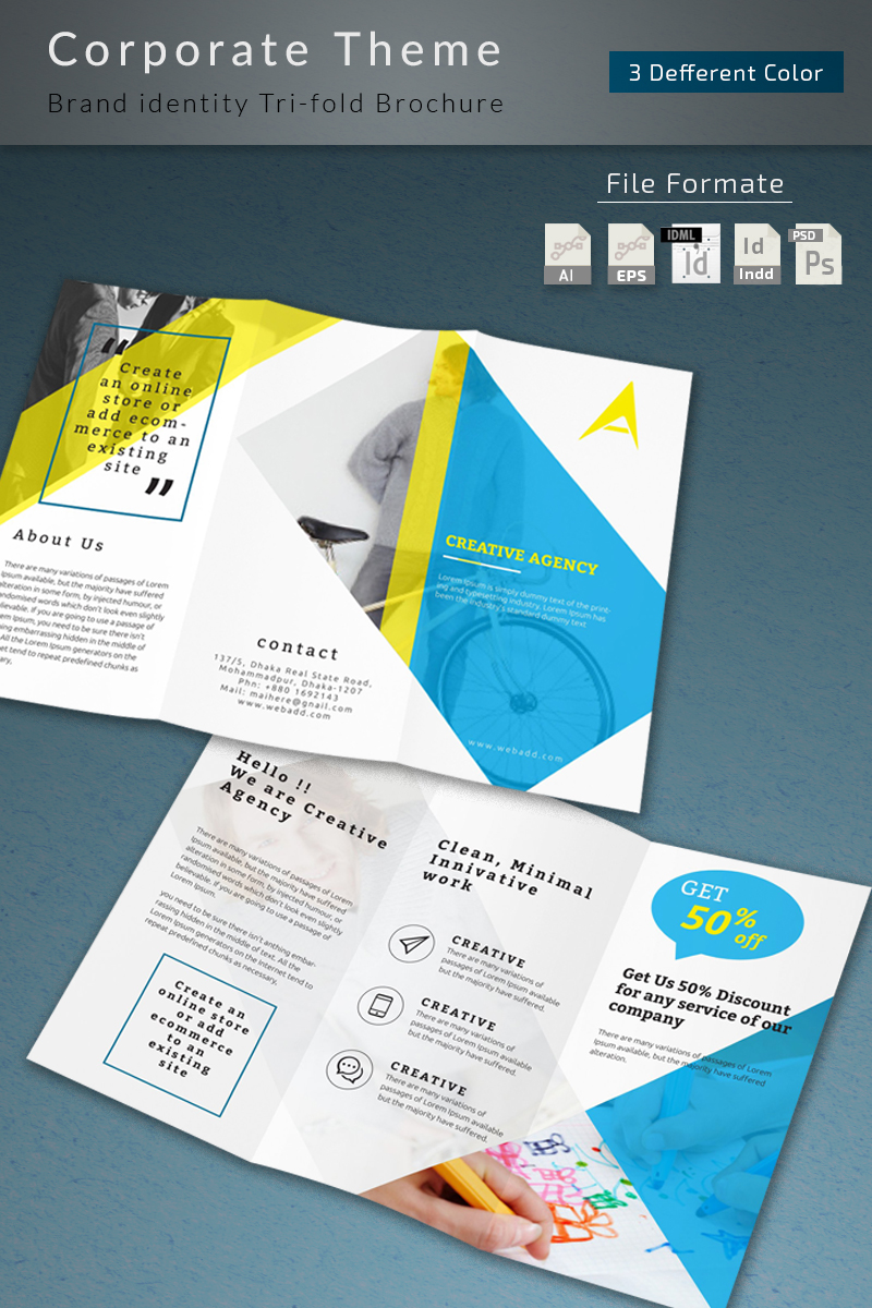 Trifold-Brochure - Corporate Identity Template