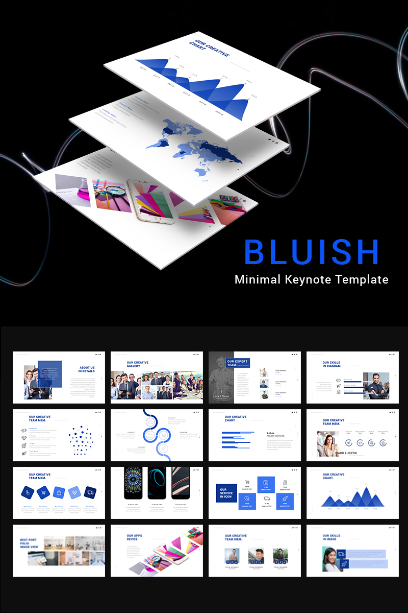 Bluish - - Keynote template